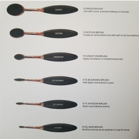 Premium Professional Cosmetic Brush Set 6 piece set - Picture 4 of 4